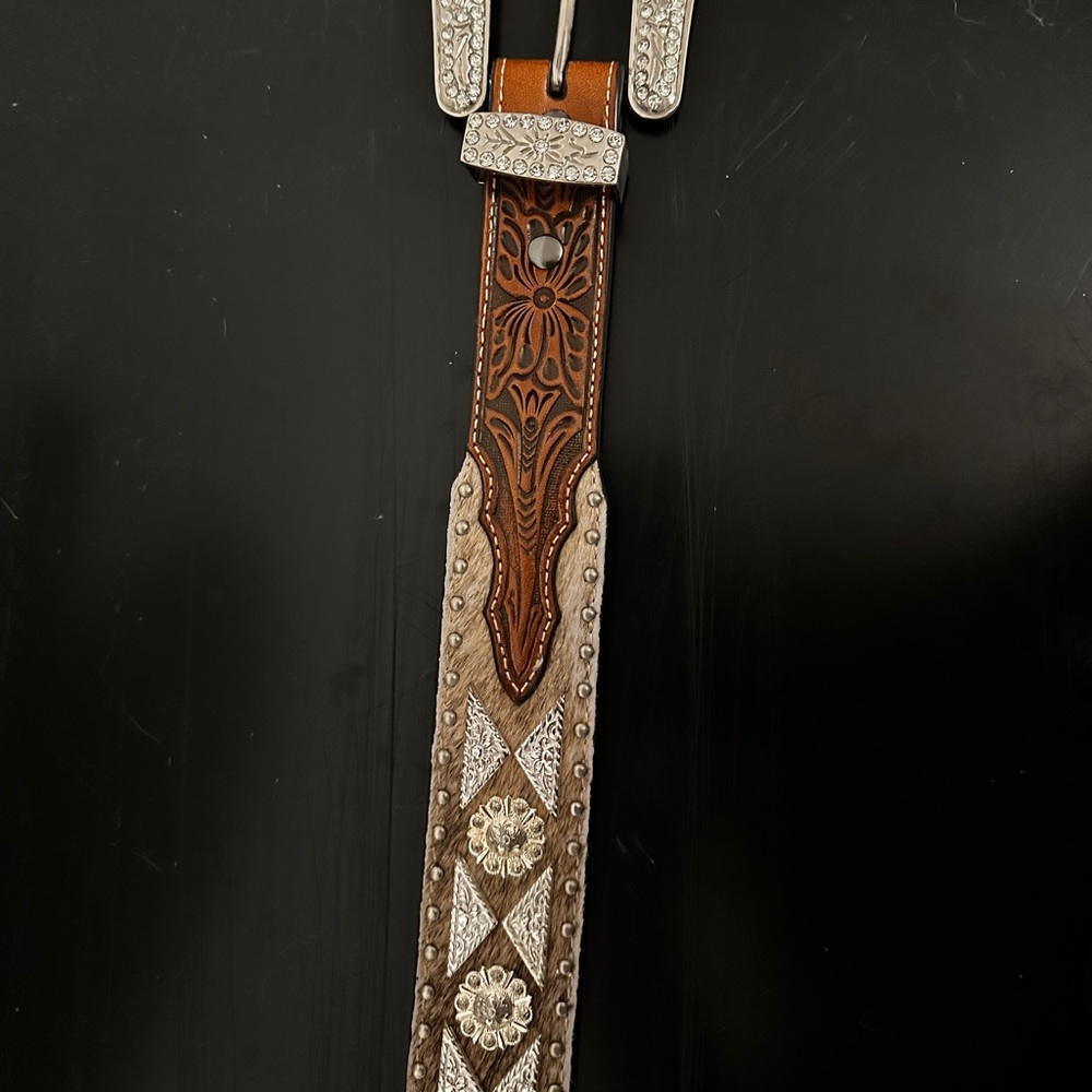 Women’s leather cowhide belt
